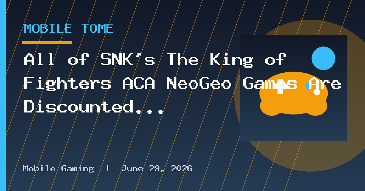 All of SNK’s The King of Fighters ACA NeoGeo Games Are Discounted on iOS