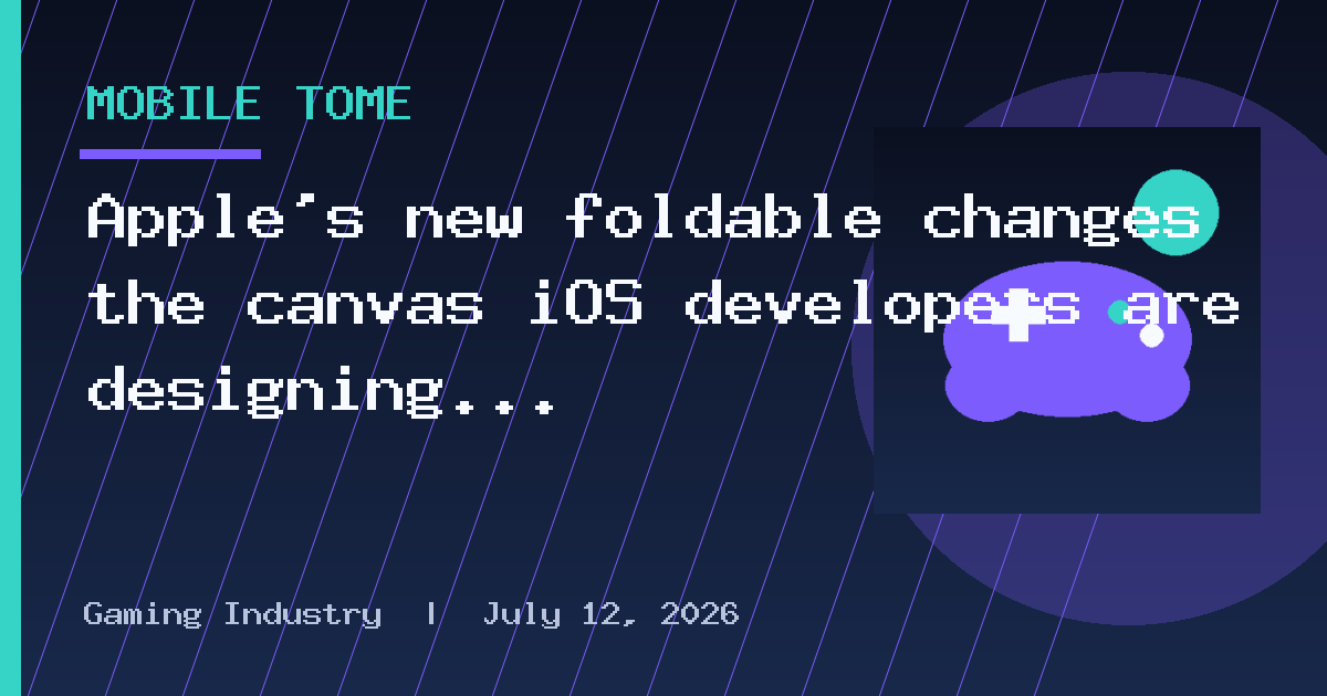 Apple's new foldable changes the canvas iOS developers are designing for
