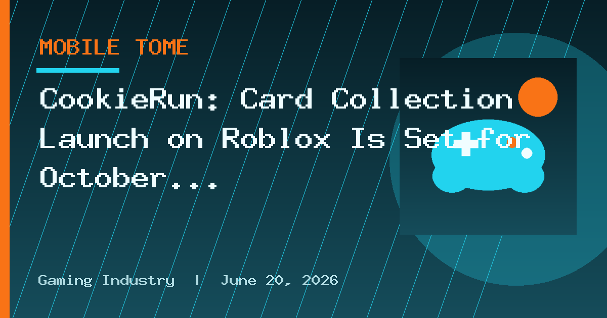 CookieRun: Card Collection Launch on Roblox Is Set for October 10