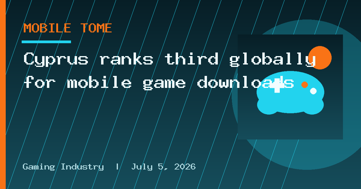 Cyprus ranks third globally for mobile game downloads