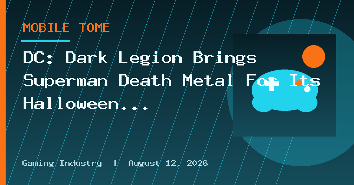 DC: Dark Legion Brings Superman Death Metal For Its Halloween Event