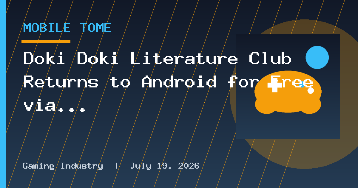 Doki Doki Literature Club Returns to Android for Free via Epic Games Store