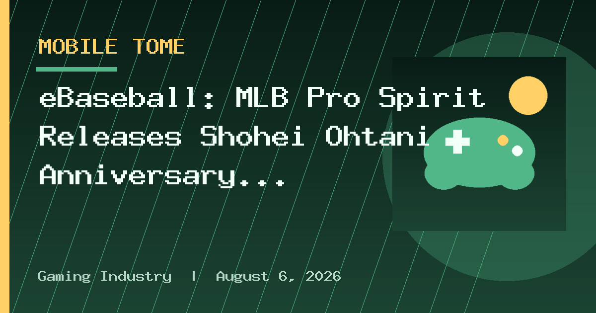 eBaseball: MLB Pro Spirit Releases Shohei Ohtani Anniversary Cards