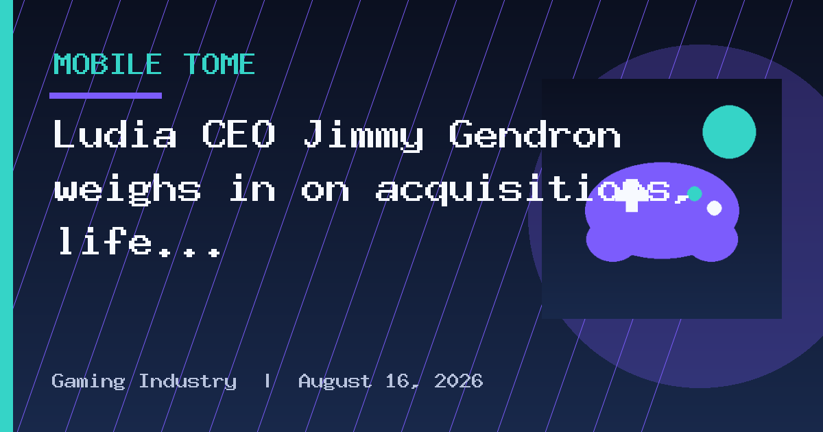Ludia CEO Jimmy Gendron weighs in on acquisitions, life