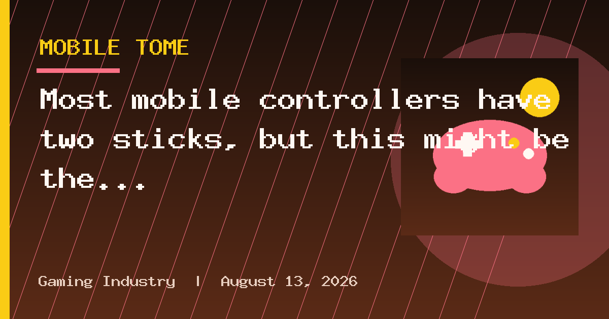 Most mobile controllers have two sticks, but this might be the gamepad that