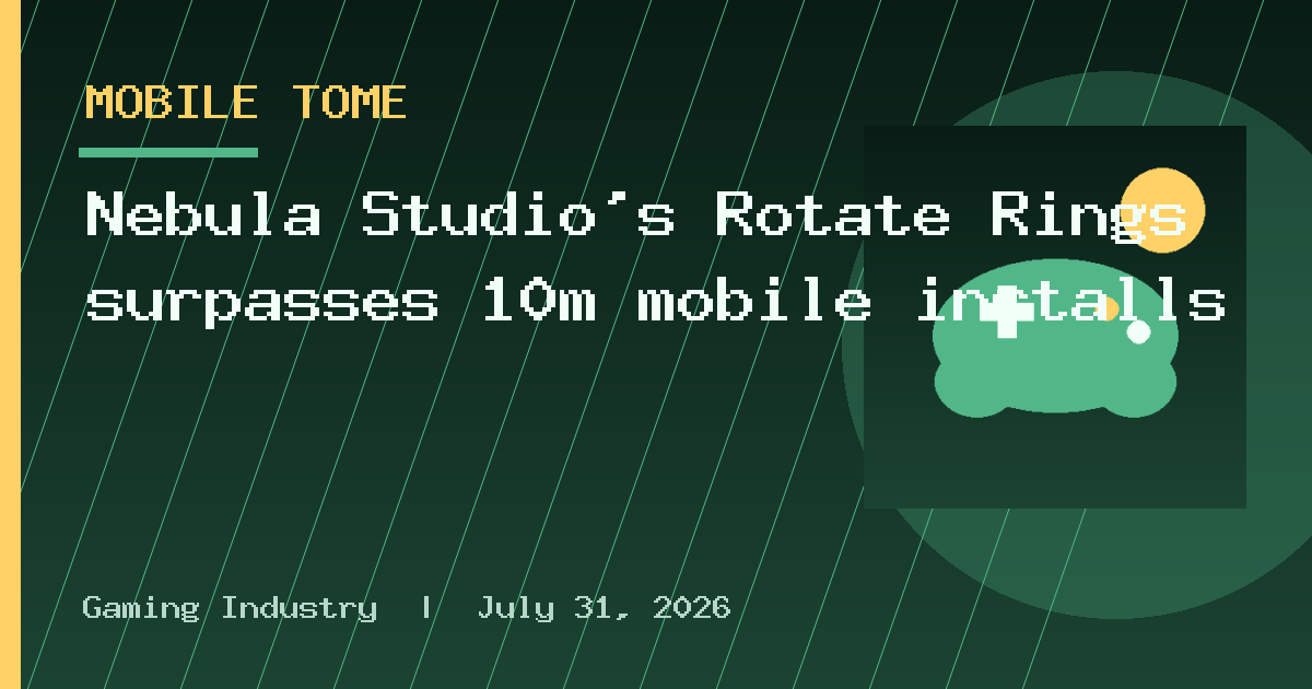Nebula Studio’s Rotate Rings surpasses 10m mobile installs