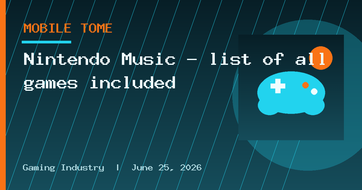 Nintendo Music – list of all games included