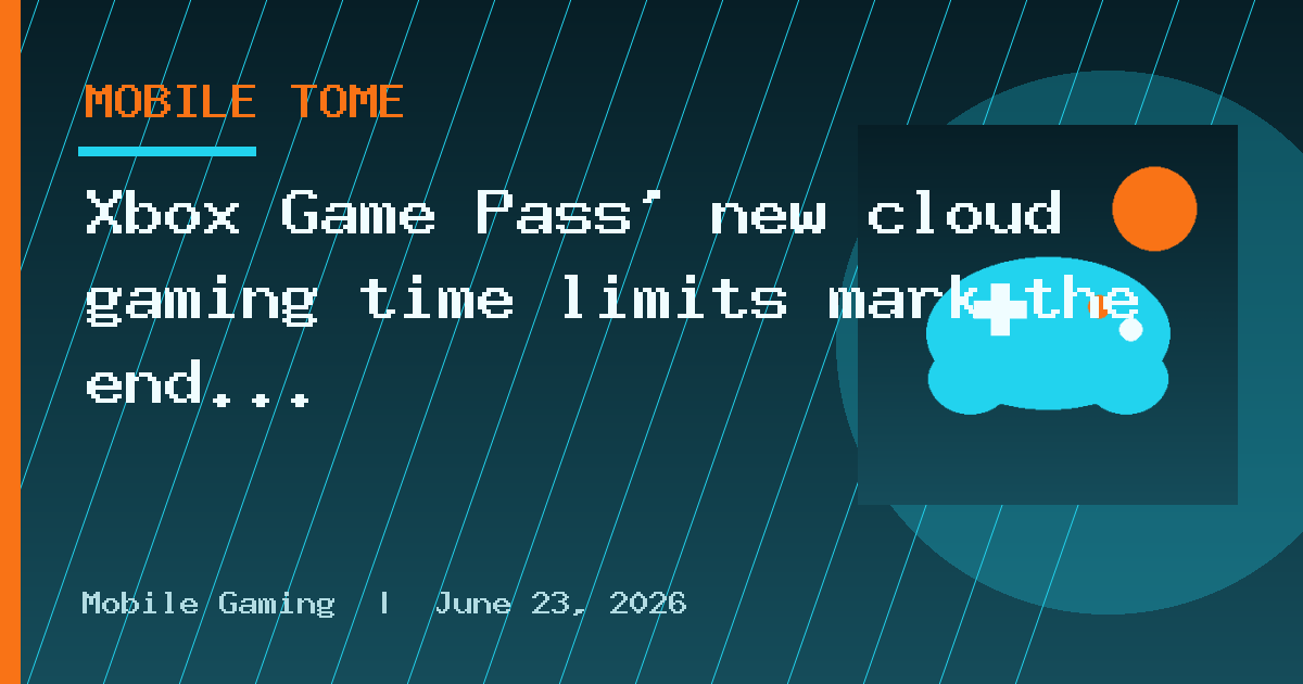 Xbox Game Pass’ new cloud gaming time limits mark the end of their push